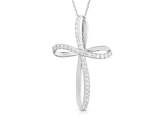 Collana PG Gioielli Donna Infinity in Oro bianco Diamante 0.16 Ct CRINFINITY/3P-1M - CRINFINITY/3P-1M